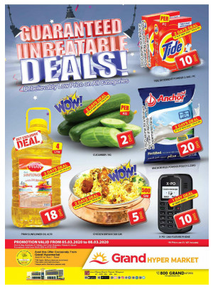 Guaranteed Unbeatable Deals - Grand Hypermarket Jebel Ali