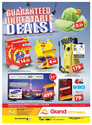 Guaranteed Unbeatable Deals - Grand City Mall