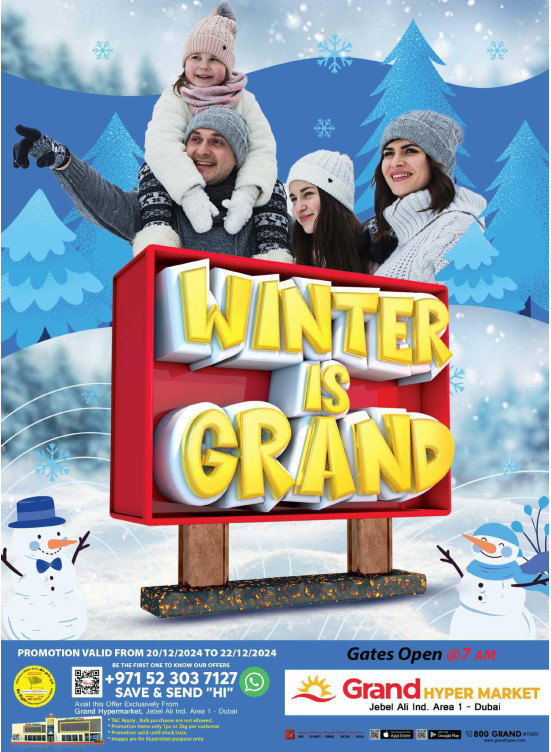 Winter Is Grand - Grand Hypermarket Jebel Ali