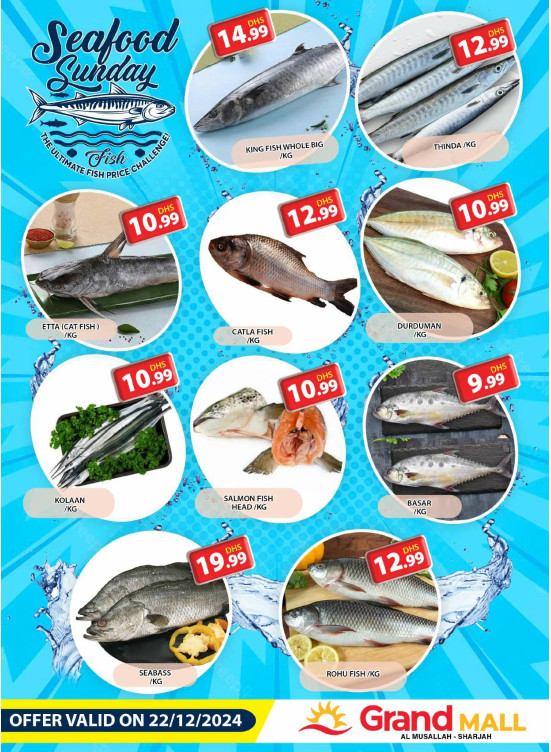 Seafood Sunday - Grand Mall Sharjah