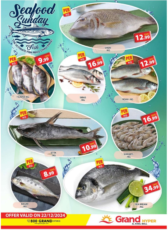 Seafood Sunday - Grand Hyper Al Khail Mall