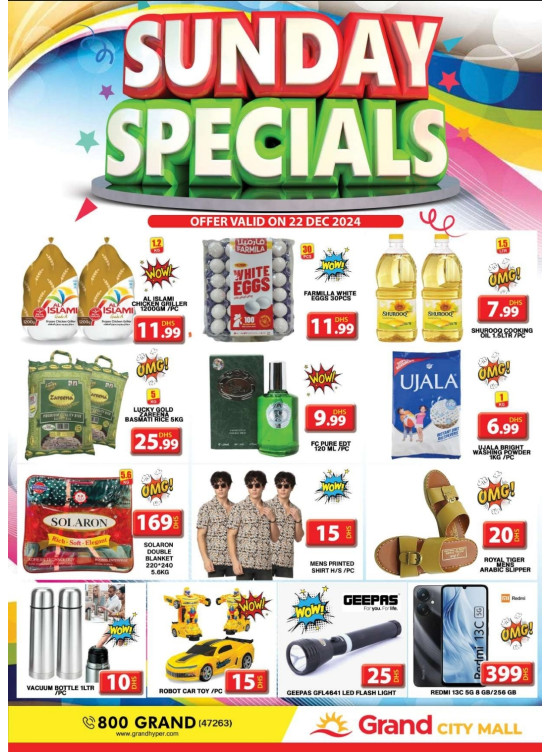 Sunday Specials - Grand City Mall