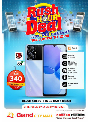 Rush Hour Deal - Grand City Mall