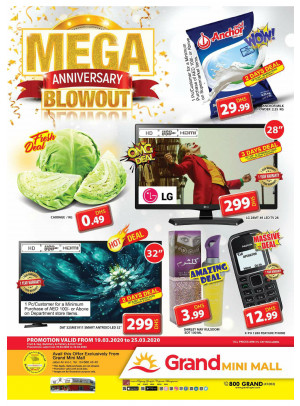 Mega Anniversary Blowout - Grand Mini Mall
