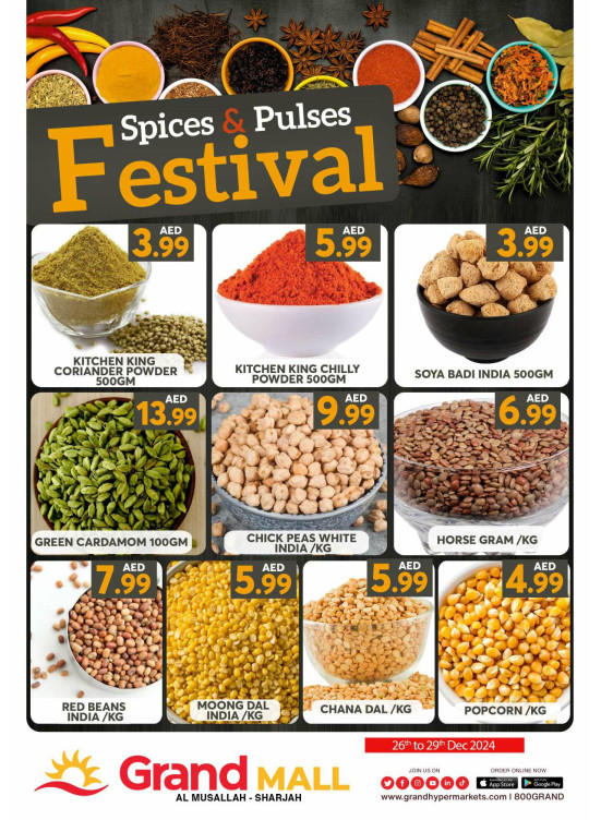 Spices & Pulses Festival - Grand Mall Sharjah