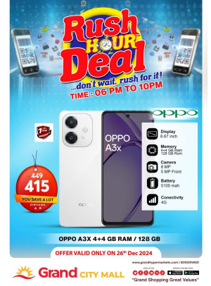 Rush Hour Deal - Grand City Mall