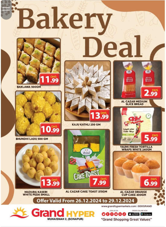 Bakery Deal - Grand Hyper Muhaisnah