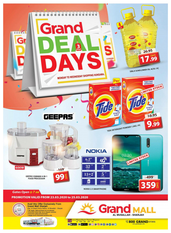 Grand Deal Days - Grand Mall Sharjah