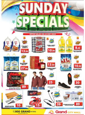 Sunday Specials - Grand City Mall