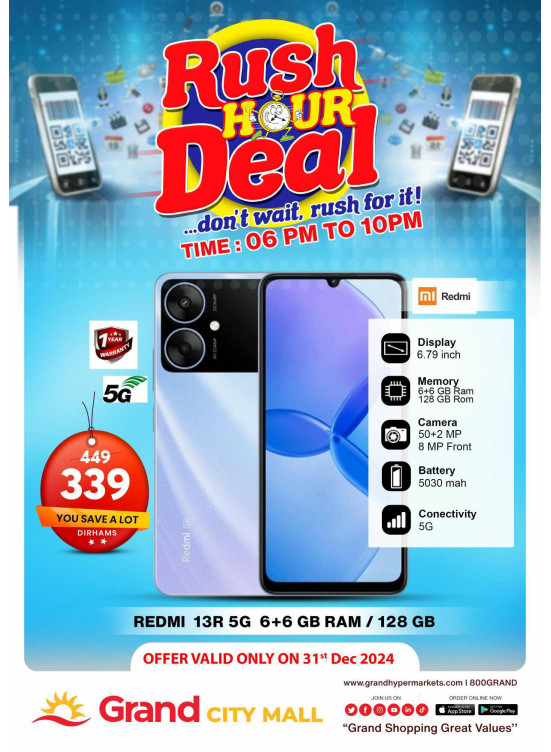 Rush Hour Deal - Grand City Mall