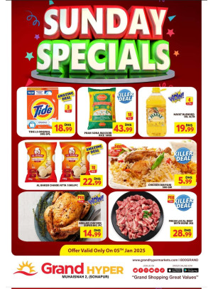 Sunday Specials - Grand Hyper Muhaisnah