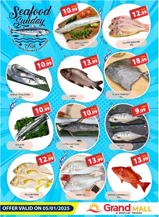 Seafood Sunday - Grand Mall Sharjah