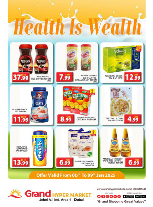 Health Is Wealth - Grand Hypermarket Jebel Ali