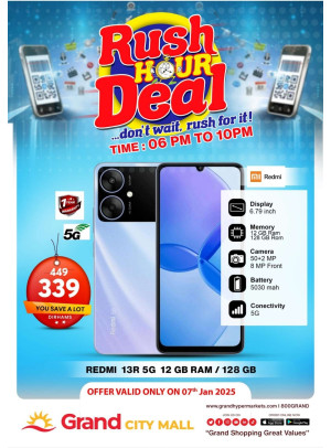Rush Hour Deal - Grand City Mall