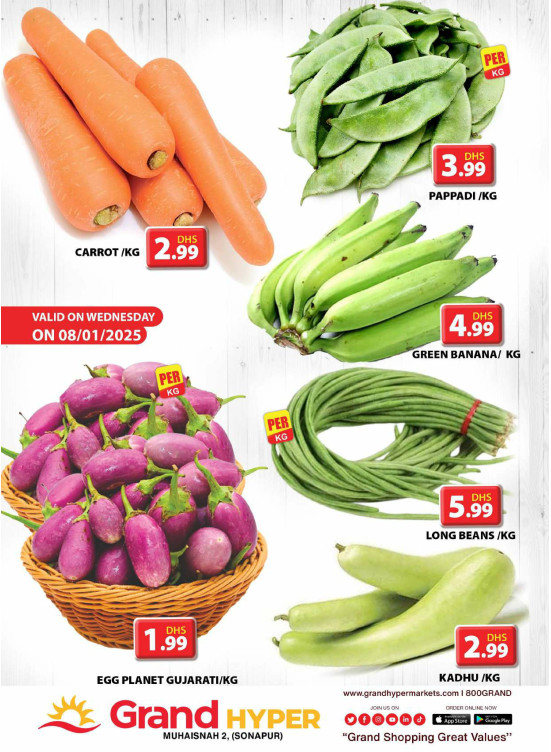 Veggie Wednesday - Grand Hyper Muhaisnah