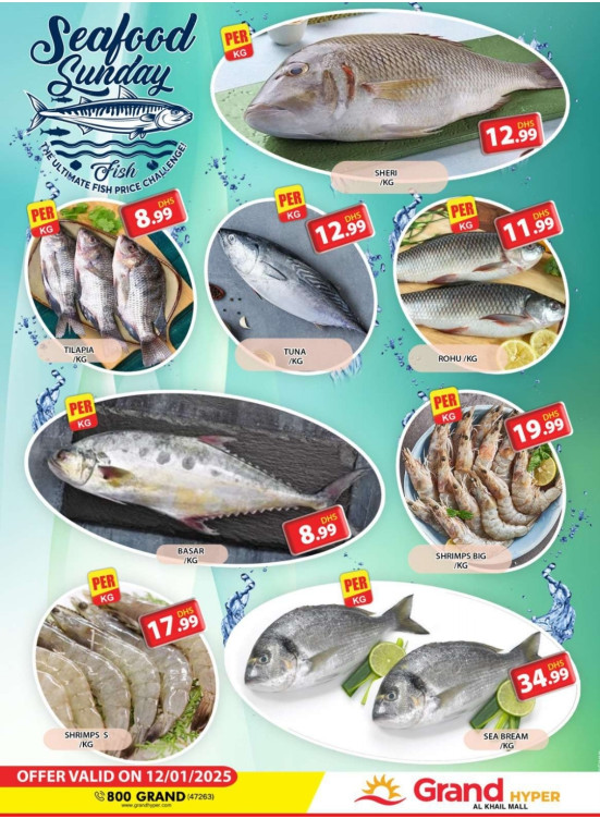 Seafood Sunday - Grand Hyper Al Khail Mall