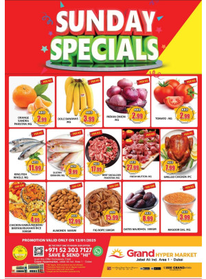 Sunday Specials - Grand Hypermarket Jebel Ali