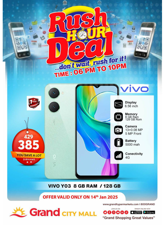 Rush Hour Deal - Grand City Mall