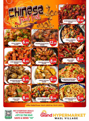 Chinese Food Feast - Wasl Village, Dubai