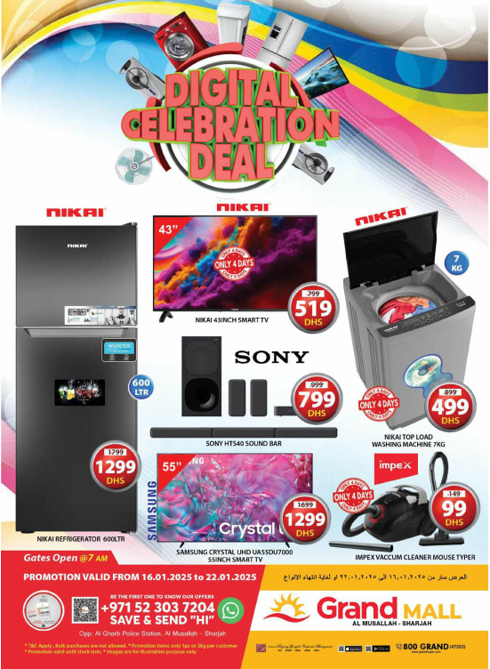Digital Celebration Deal - Grand Mall Sharjah