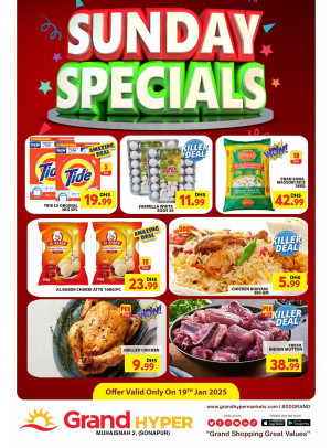 Sunday Specials - Grand Hyper Muhaisnah