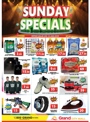 Sunday Specials - Grand City Mall