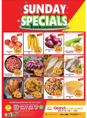 Sunday Specials - Grand Hypermarket Jebel Ali