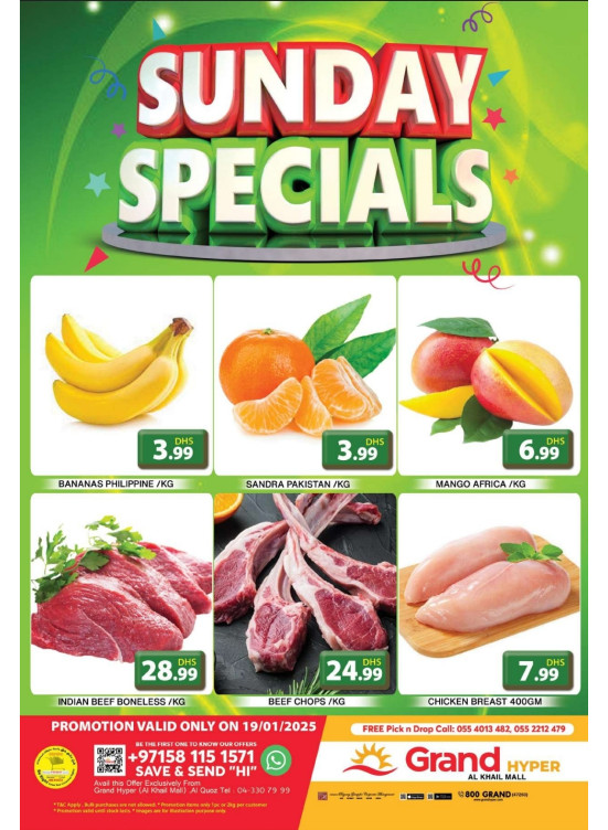 Sunday Specials - Grand Hyper Al Khail Mall