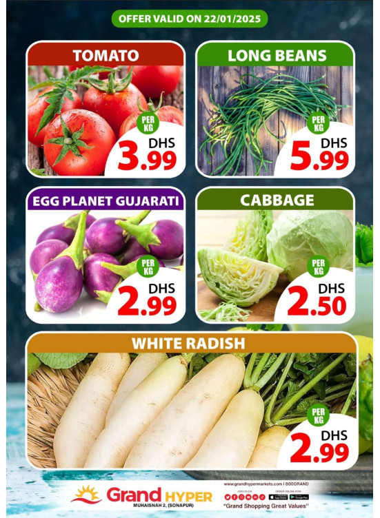 Veggie Wednesday - Grand Hyper Muhaisnah