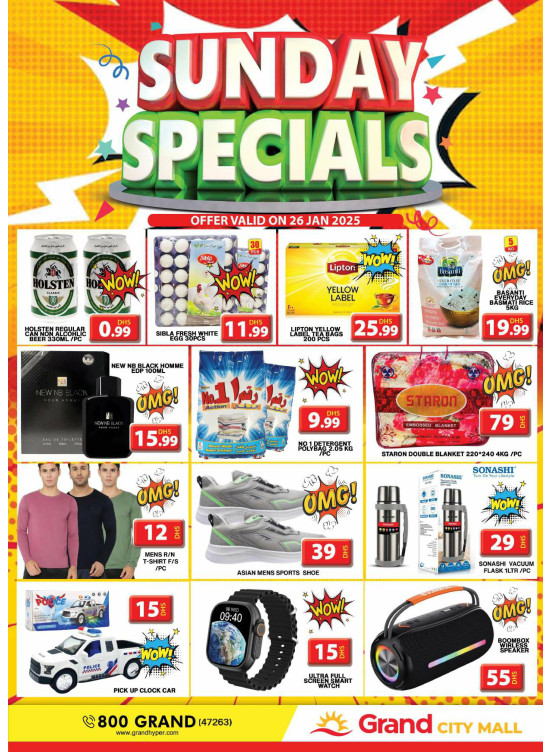 Sunday Specials - Grand City Mall