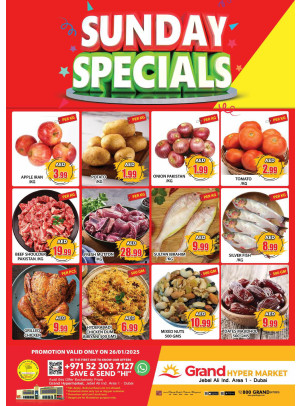 Sunday Specials - Grand Hypermarket Jebel Ali