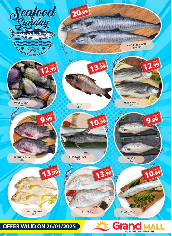 Seafood Sunday - Grand Mall Sharjah