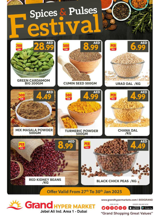 Spices & Pulses Festival - Grand Hypermarket Jebel Ali