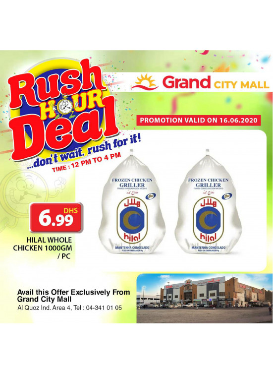 Rush Hour Deal - Grand City Mall