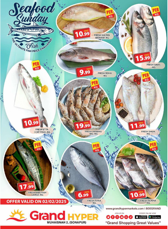 Seafood Sunday - Grand Hyper Muhaisnah