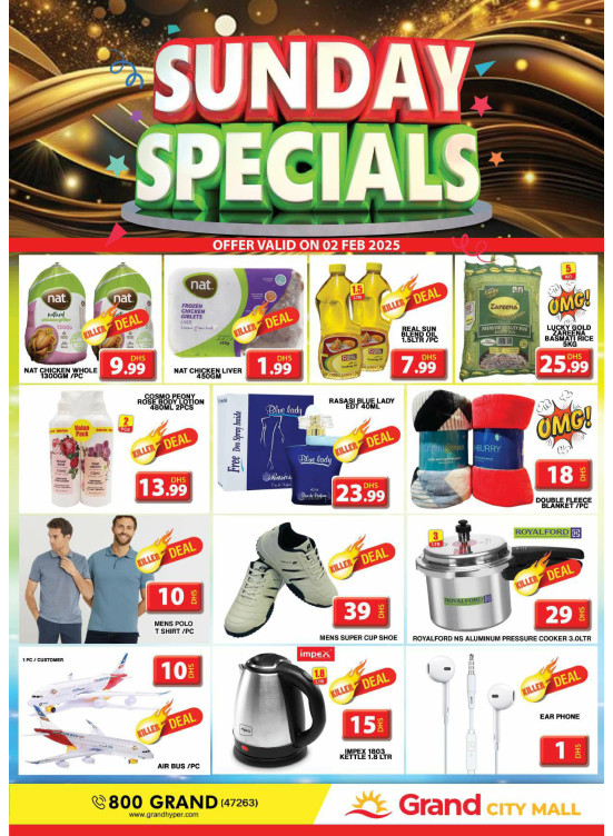 Sunday Specials - Grand City Mall