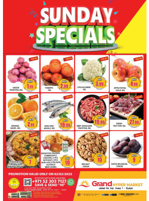 Sunday Specials - Grand Hypermarket Jebel Ali