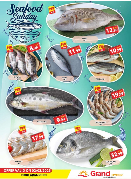 Seafood Sunday - Grand Hyper Al Khail Mall