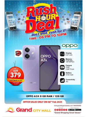 Rush Hour Deal - Grand City Mall