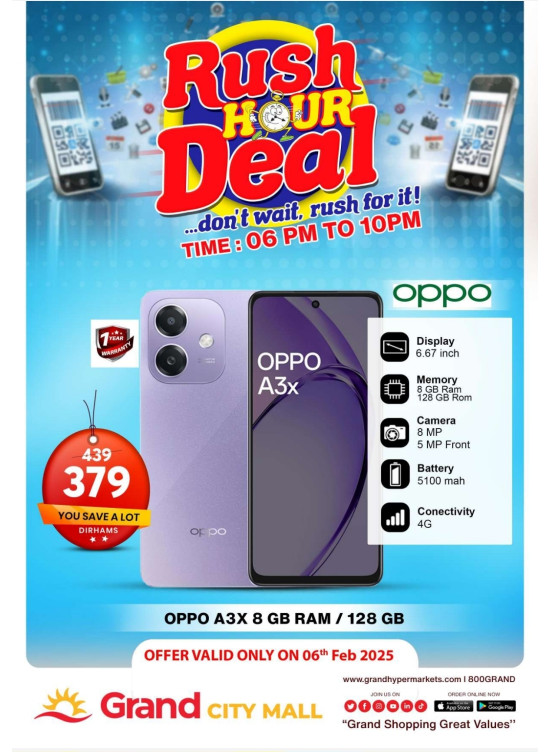Rush Hour Deal - Grand City Mall