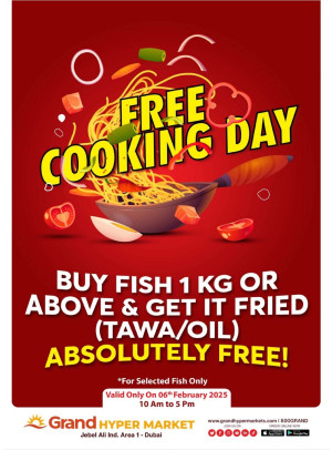 Free Cooking Day - Grand Hypermarket Jebel Ali