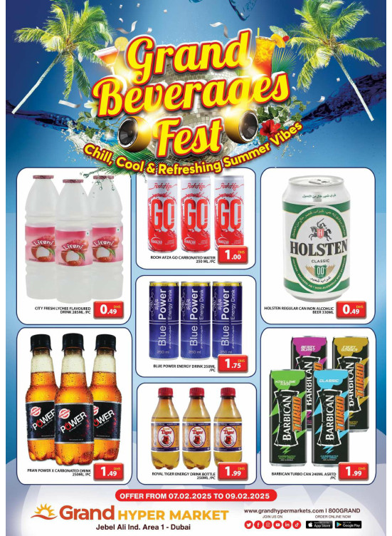 Grand Beverages Feast - Grand Hypermarket Jebel Ali