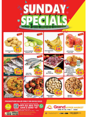Sunday Specials - Grand Hypermarket Jebel Ali