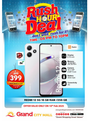 Rush Hour Deal - Grand City Mall