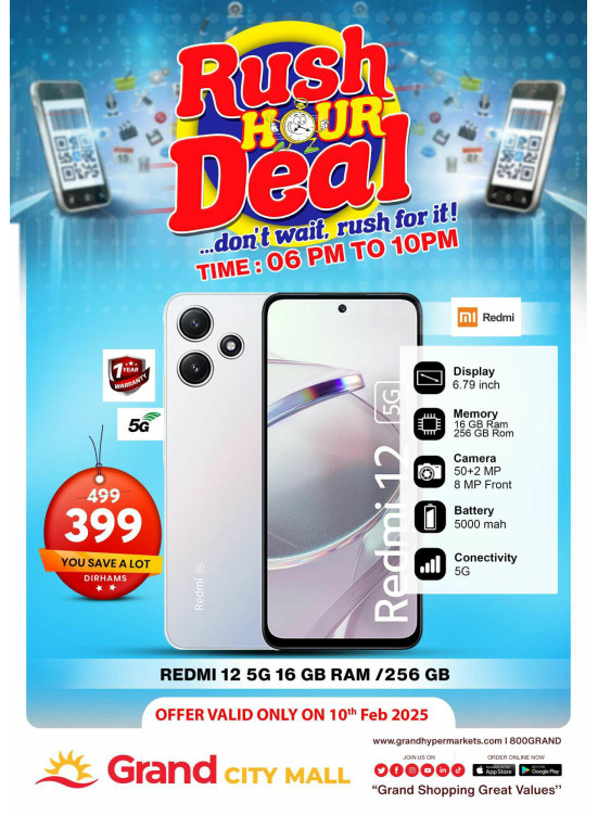 Rush Hour Deal - Grand City Mall