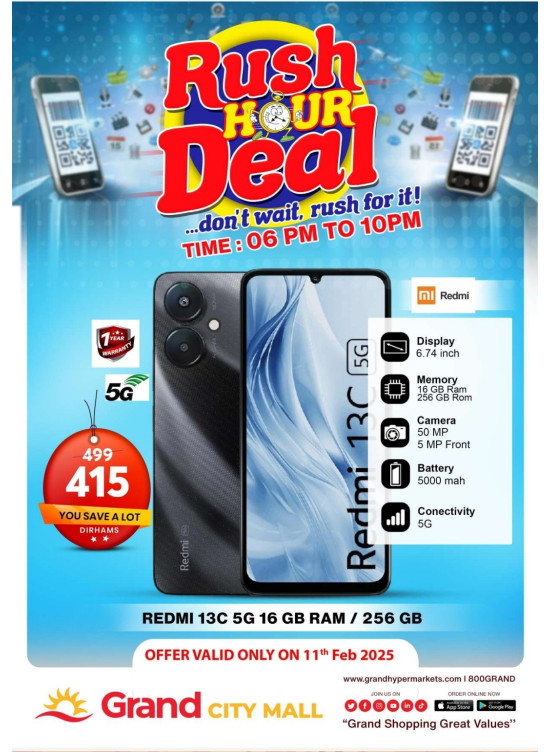 Rush Hour Deal - Grand City Mall