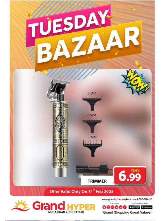 Tuesday Bazar - Grand Hyper Muhaisnah