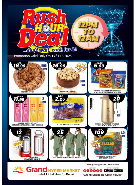 Rush Hour Deal - Grand Hypermarket Jebel Ali
