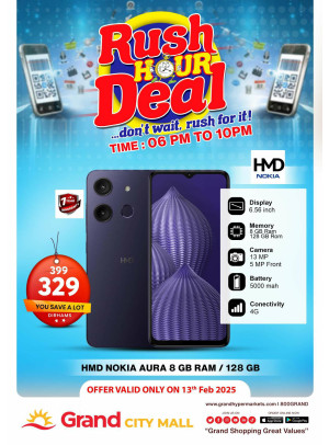 Rush Hour Deal - Grand City Mall