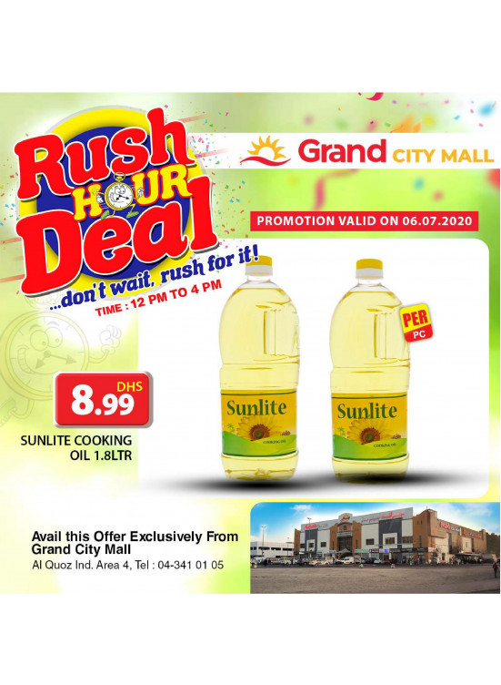 Rush Hour Deal - Grand City Mall